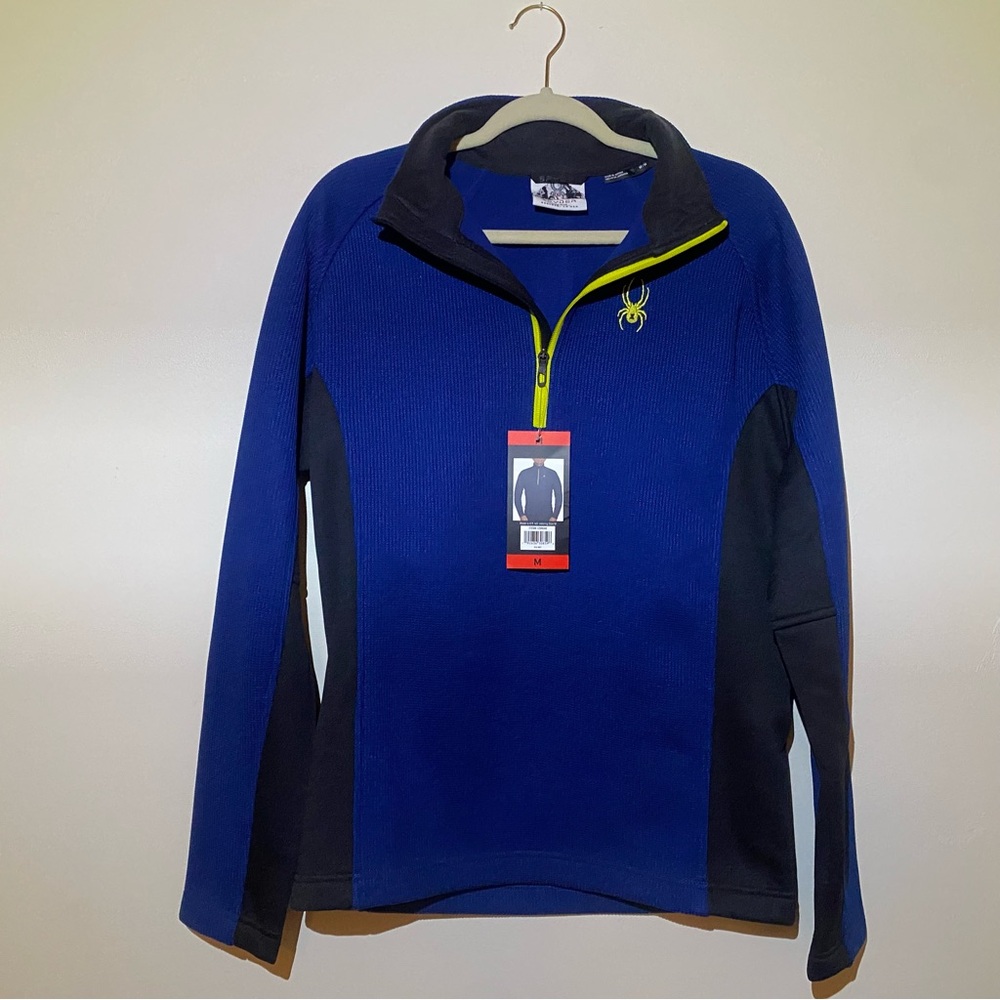 Spider quarter zip cobalt blue